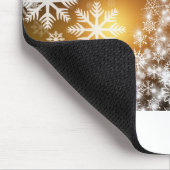 Weihnachtsbaum Schneeflocken Weihnachtskarte Weihn Mousepad (Ecke)