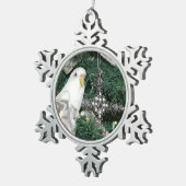 Weihnachtsbaum Schneeflocken Zinn-Ornament (Rechts)