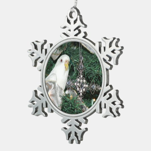 Weihnachtsbaum Schneeflocken Zinn-Ornament (Rechts)