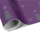Weihnachtsbaum & Schneeflottpapier Geschenkpapier (Rolleneckpunkt)