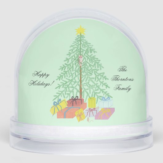 Weihnachtsbaum Schneekugeln (Vorderseite)