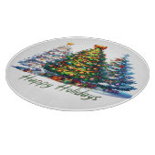 Weihnachtsbaum Schneidebrett (Ecke)