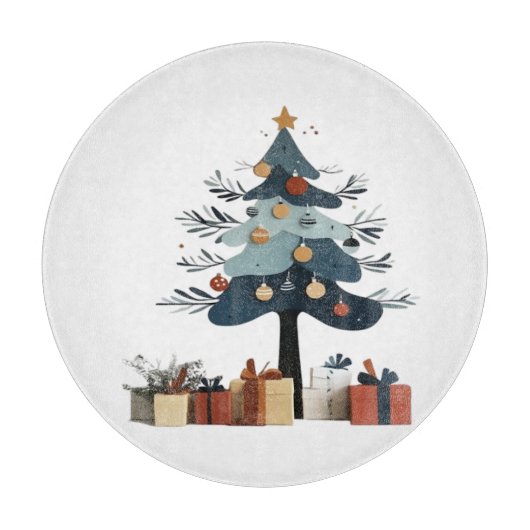 Weihnachtsbaum Schneidebrett (Vorderseite)