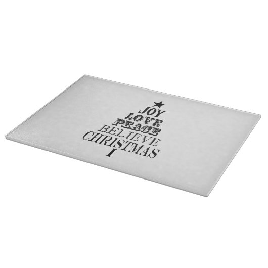 Weihnachtsbaum Schneidebrett (Ecke)