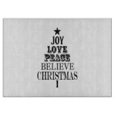 Weihnachtsbaum Schneidebrett (Vorderseite)