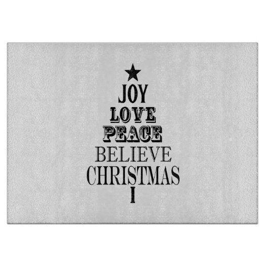 Weihnachtsbaum Schneidebrett (Vorderseite)