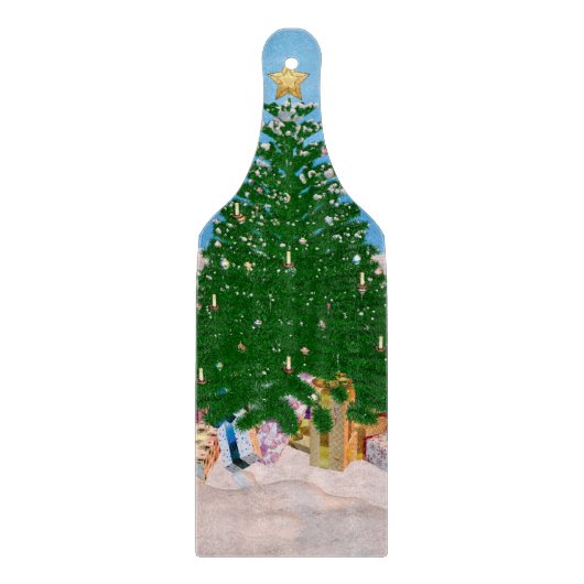 Weihnachtsbaum Schneidebrett (Vorderseite)