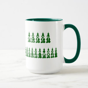 Weihnachtsbaum-Schrift Tasse