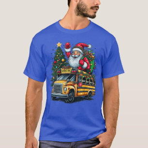 Weihnachtsbaum-Schulbus-Fahrer-Kostüm Erwachsene u T-Shirt
