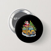 Weihnachtsbaum-Schulbusfahrer-Kostüm für Erwachsen Button (Vorne & Hinten)