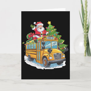 Weihnachtsbaum-Schulbusfahrer-Kostüm für Erwachsen Karte