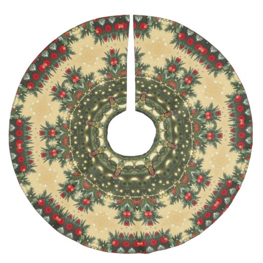 Weihnachtsbaum-Schürze Polyester Weihnachtsbaumdecke (Vorderseite)