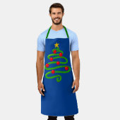 Weihnachtsbaum-Schürze Schürze (Getragen)
