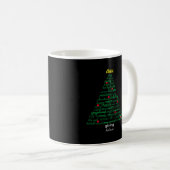 Weihnachtsbaum - Schwarze Tasse (VorderseiteRechts)