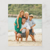 Weihnachtsbaum-Script-Fotokarte (Rückseite)