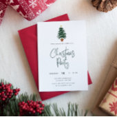 Weihnachtsbaum-Script-Party Einladung