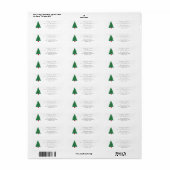 Weihnachtsbaum-Script-Rücksendeadresse (Vorne)
