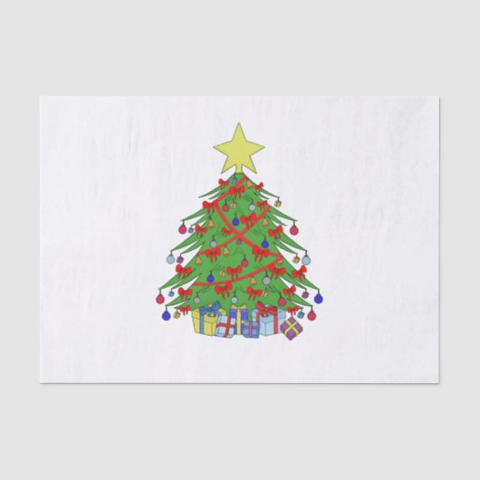 Weihnachtsbaum Seidenpapier (Vorderseite)