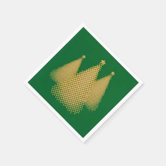 Weihnachtsbaum Serviette (Ecke)