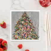 Weihnachtsbaum Serviette (Beispiel)