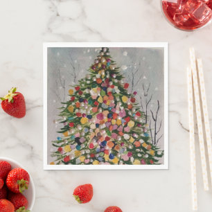 Weihnachtsbaum Serviette