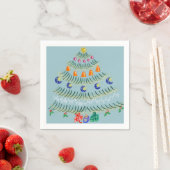 Weihnachtsbaum Serviette (Beispiel)