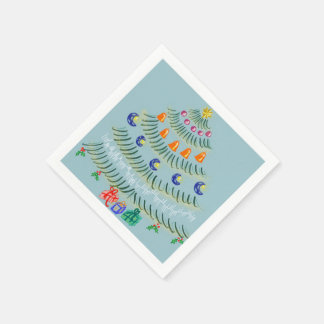 Weihnachtsbaum Serviette