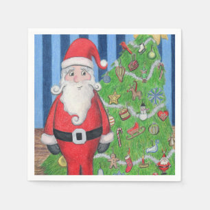 Weihnachtsbaum Serviette