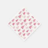 Weihnachtsbaum Serviette (Ecke)