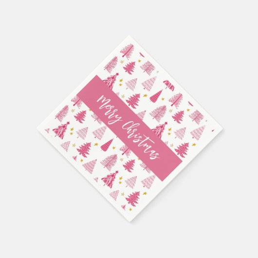 Weihnachtsbaum Serviette (Ecke)