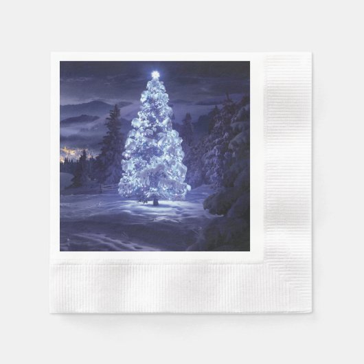Weihnachtsbaum Serviette (Vorderseite)