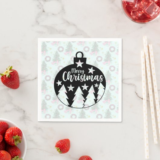 Weihnachtsbaum Serviette (Beispiel)