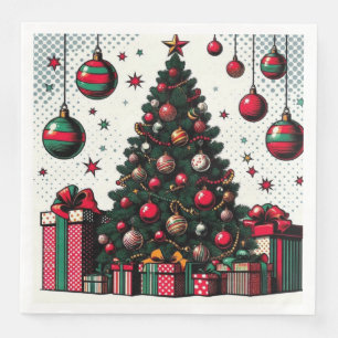 Weihnachtsbaum Serviette