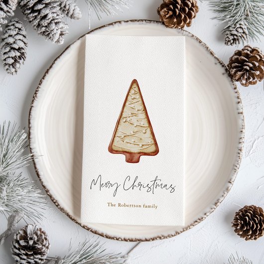Weihnachtsbaum Serviette