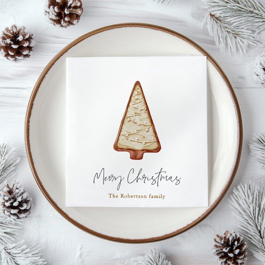 Weihnachtsbaum Serviette