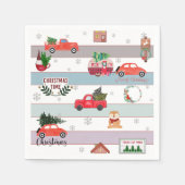 Weihnachtsbaum Serviette (Vorderseite)