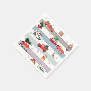 Weihnachtsbaum Serviette