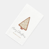 Weihnachtsbaum Serviette (Ecke)