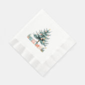 Weihnachtsbaum Serviette (Ecke)