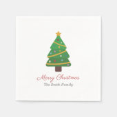 Weihnachtsbaum Serviette (Vorderseite)