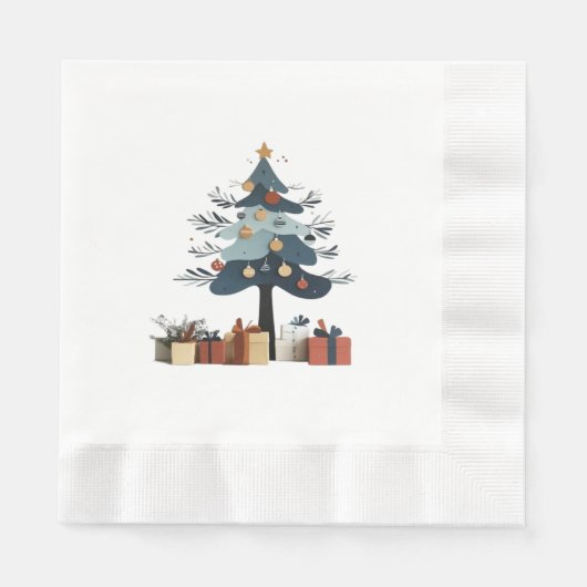 Weihnachtsbaum Serviette (Vorderseite)