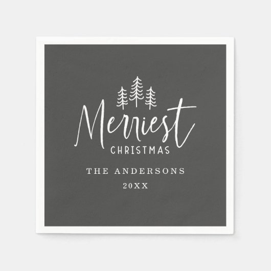 Weihnachtsbaum Serviette (Vorderseite)