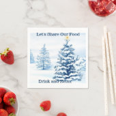 Weihnachtsbaum Serviette (Beispiel)