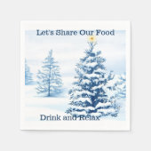 Weihnachtsbaum Serviette (Vorderseite)