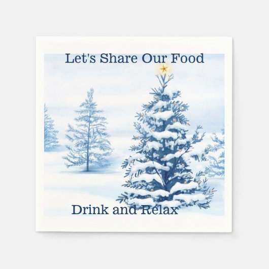 Weihnachtsbaum Serviette (Vorderseite)