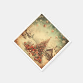 Weihnachtsbaum Serviette (Ecke)