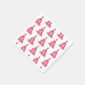 Weihnachtsbaum Serviette (Ecke)