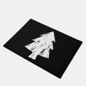 Weihnachtsbaum-Shirt Fußmatte (Schrägansicht)