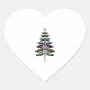 Weihnachtsbaum Shirt Insekt Lover Xmas C Herz-Aufkleber