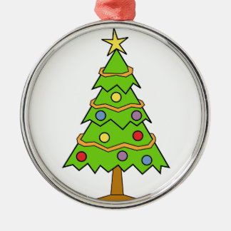 Weihnachtsbaum Silbernes Ornament